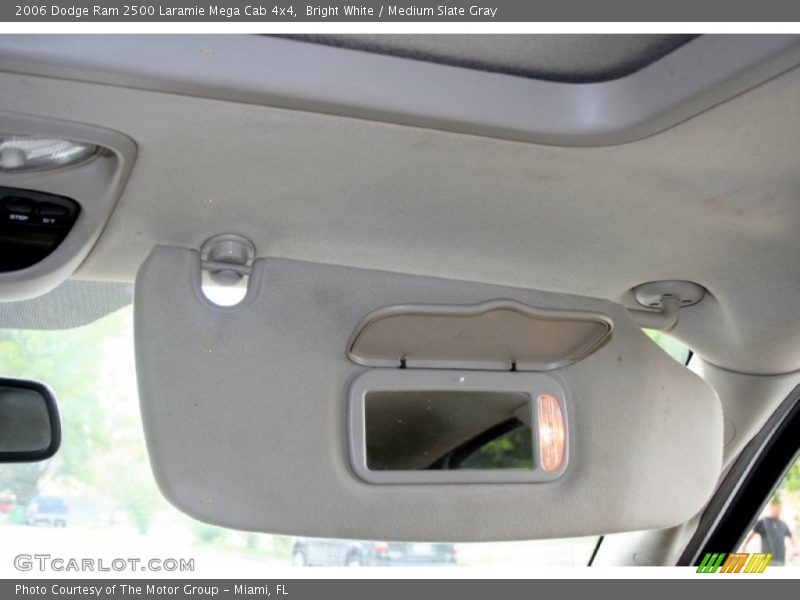 Bright White / Medium Slate Gray 2006 Dodge Ram 2500 Laramie Mega Cab 4x4