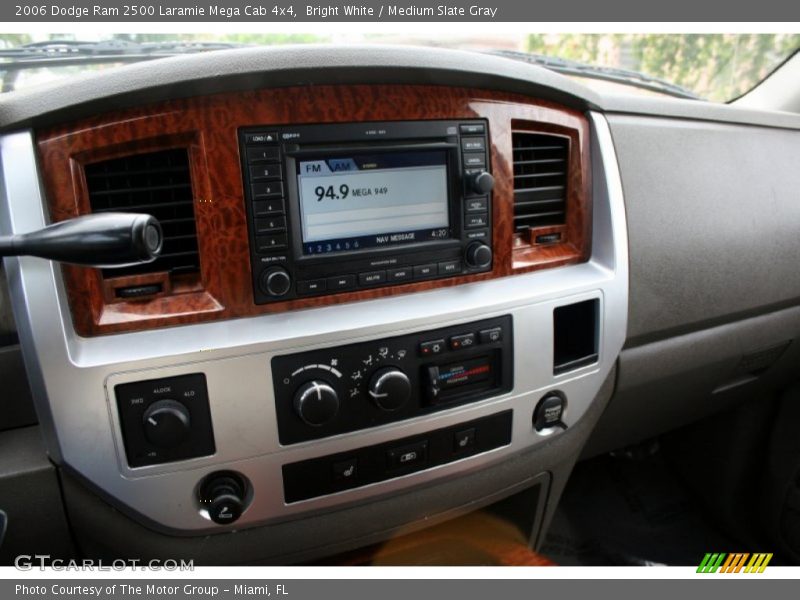 Bright White / Medium Slate Gray 2006 Dodge Ram 2500 Laramie Mega Cab 4x4