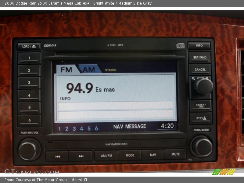 Bright White / Medium Slate Gray 2006 Dodge Ram 2500 Laramie Mega Cab 4x4