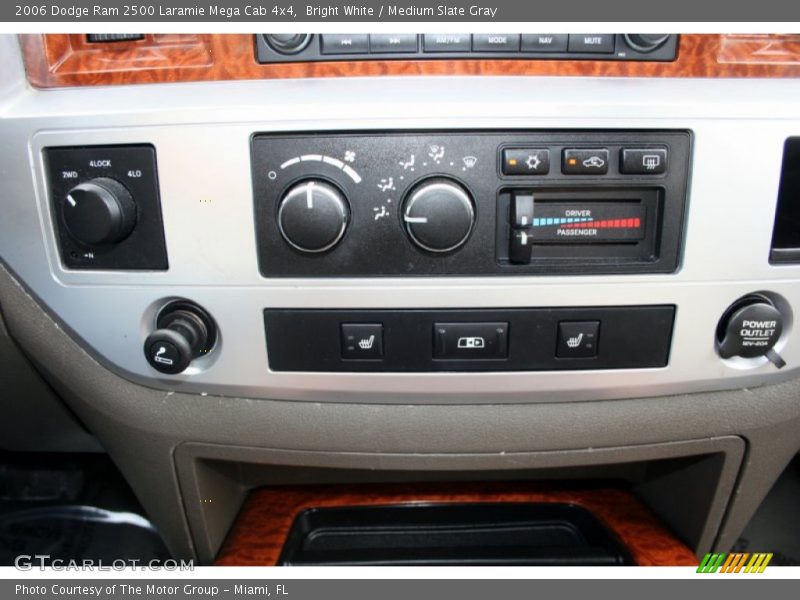 Bright White / Medium Slate Gray 2006 Dodge Ram 2500 Laramie Mega Cab 4x4