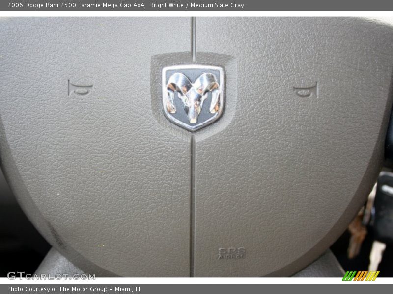 Bright White / Medium Slate Gray 2006 Dodge Ram 2500 Laramie Mega Cab 4x4