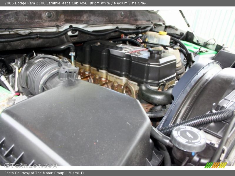 Bright White / Medium Slate Gray 2006 Dodge Ram 2500 Laramie Mega Cab 4x4