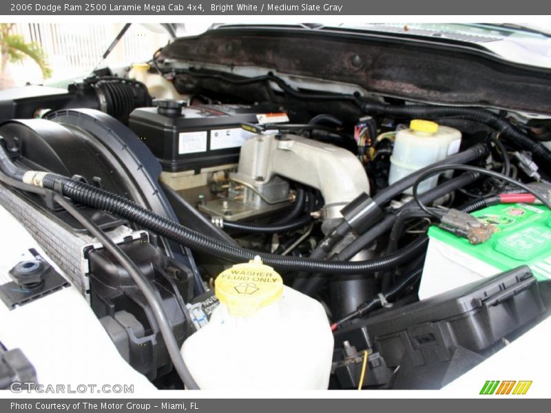 Bright White / Medium Slate Gray 2006 Dodge Ram 2500 Laramie Mega Cab 4x4