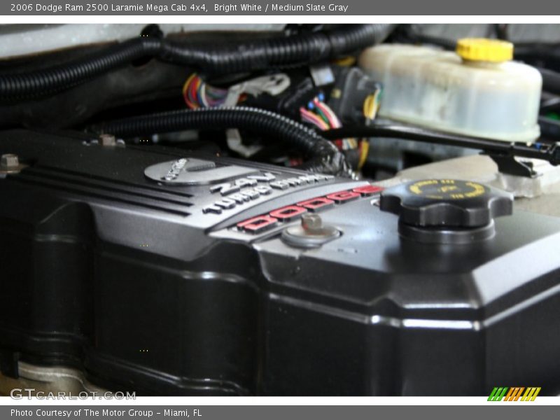 Bright White / Medium Slate Gray 2006 Dodge Ram 2500 Laramie Mega Cab 4x4