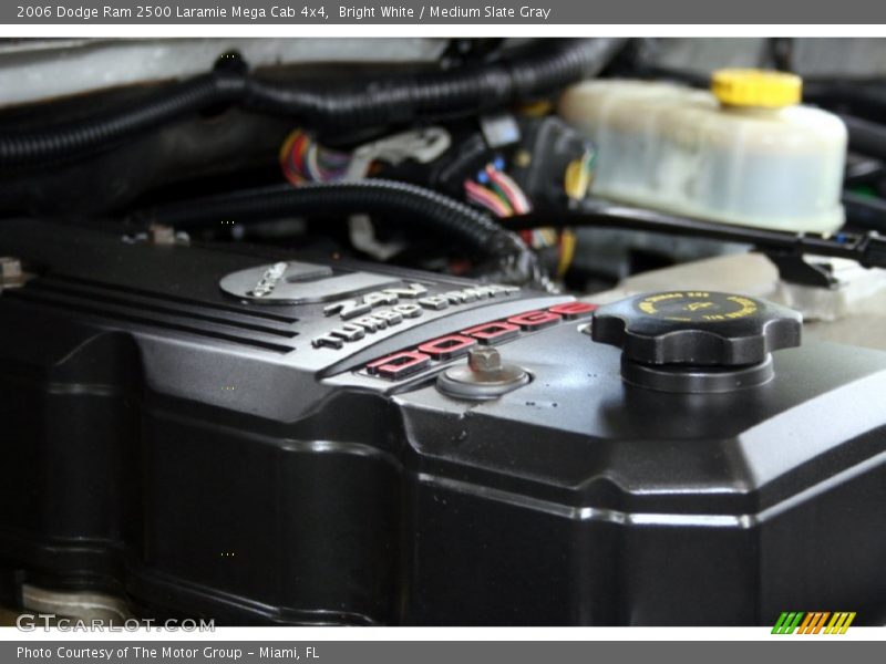 Bright White / Medium Slate Gray 2006 Dodge Ram 2500 Laramie Mega Cab 4x4