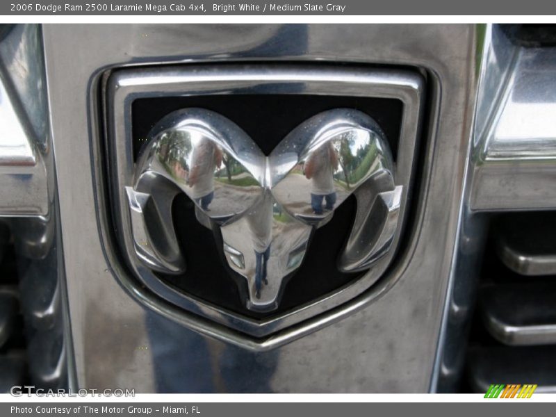 Bright White / Medium Slate Gray 2006 Dodge Ram 2500 Laramie Mega Cab 4x4