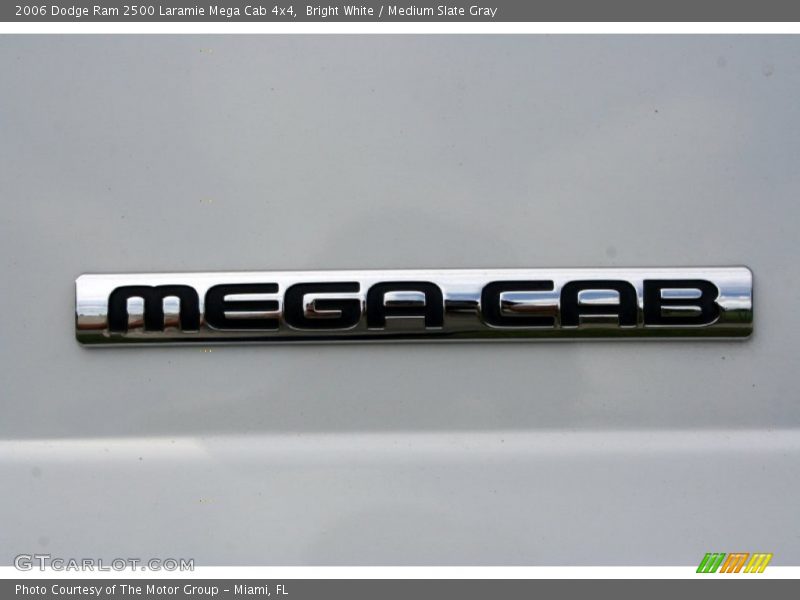 Bright White / Medium Slate Gray 2006 Dodge Ram 2500 Laramie Mega Cab 4x4