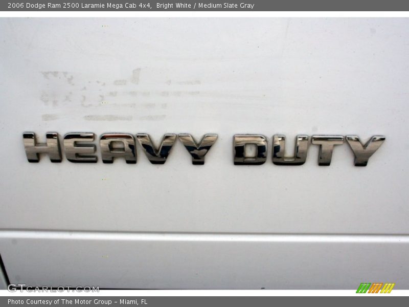 Bright White / Medium Slate Gray 2006 Dodge Ram 2500 Laramie Mega Cab 4x4