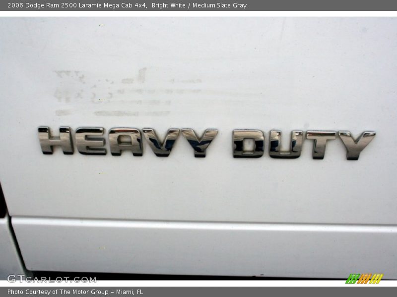 Bright White / Medium Slate Gray 2006 Dodge Ram 2500 Laramie Mega Cab 4x4