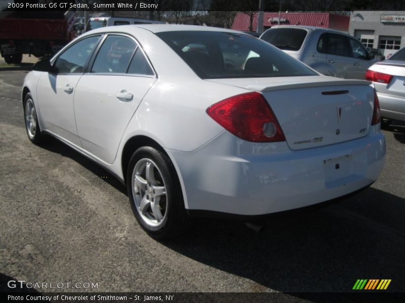 Summit White / Ebony 2009 Pontiac G6 GT Sedan