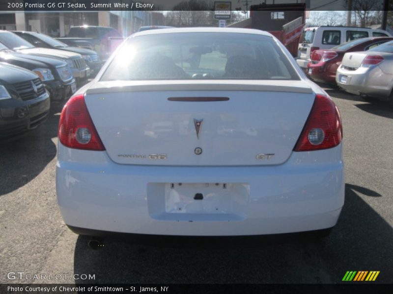 Summit White / Ebony 2009 Pontiac G6 GT Sedan