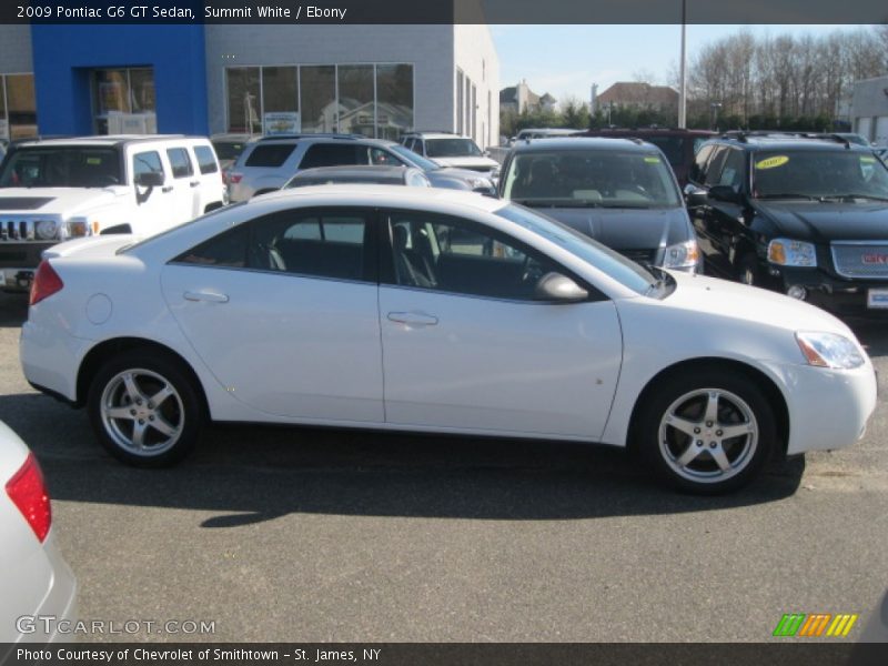 Summit White / Ebony 2009 Pontiac G6 GT Sedan