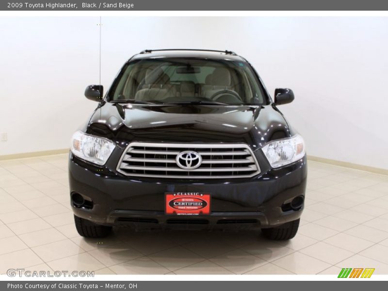Black / Sand Beige 2009 Toyota Highlander
