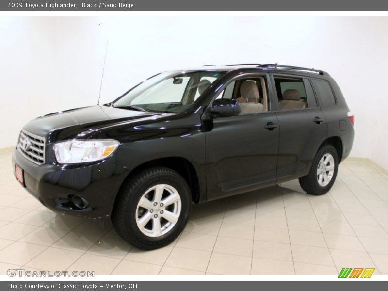 Black / Sand Beige 2009 Toyota Highlander