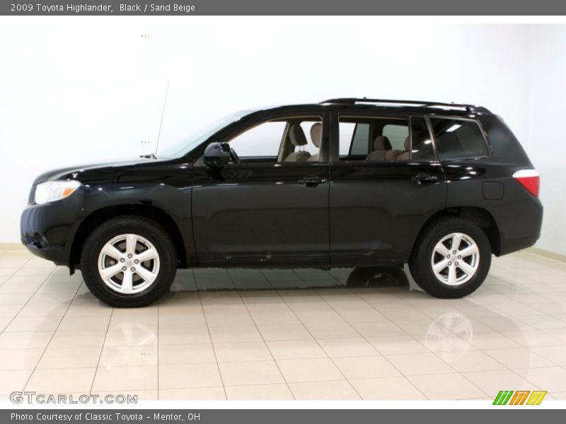 Black / Sand Beige 2009 Toyota Highlander