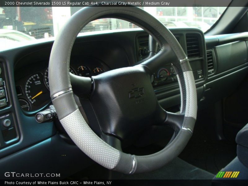 Charcoal Gray Metallic / Medium Gray 2000 Chevrolet Silverado 1500 LS Regular Cab 4x4