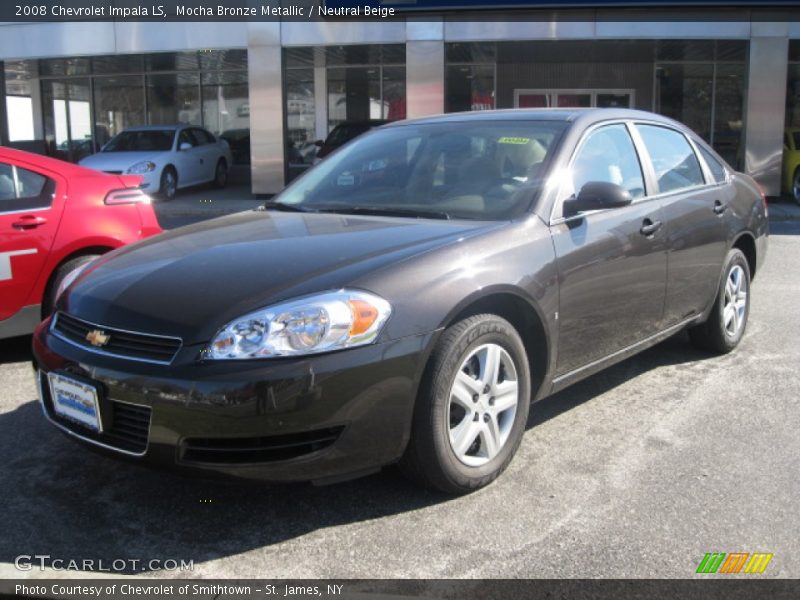 Mocha Bronze Metallic / Neutral Beige 2008 Chevrolet Impala LS