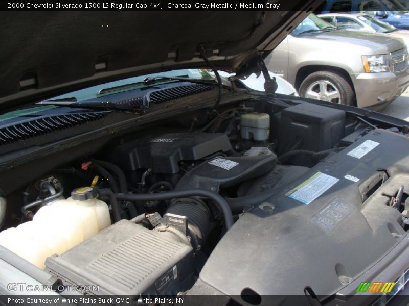 Charcoal Gray Metallic / Medium Gray 2000 Chevrolet Silverado 1500 LS Regular Cab 4x4