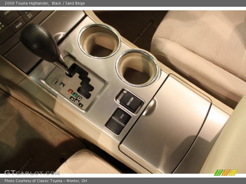 Black / Sand Beige 2009 Toyota Highlander