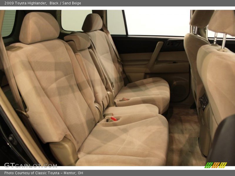 Black / Sand Beige 2009 Toyota Highlander