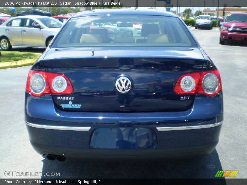 Shadow Blue / Pure Beige 2006 Volkswagen Passat 2.0T Sedan