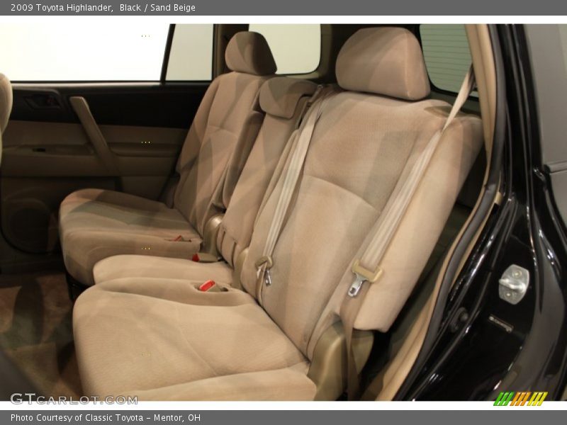 Black / Sand Beige 2009 Toyota Highlander