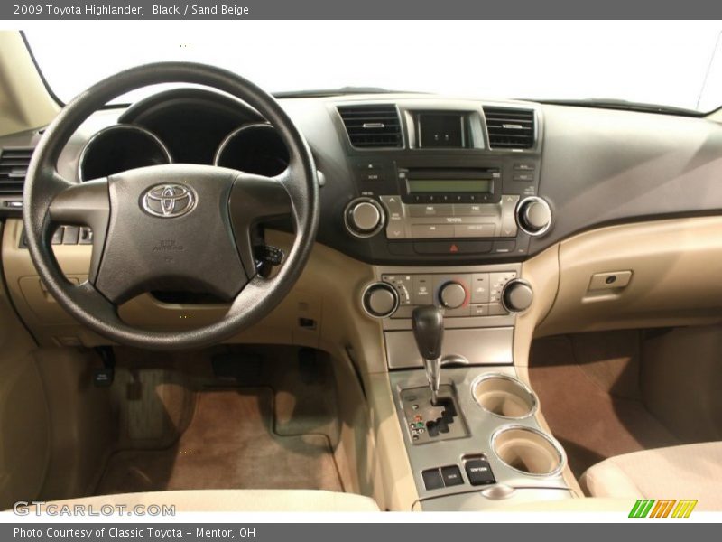 Dashboard of 2009 Highlander 