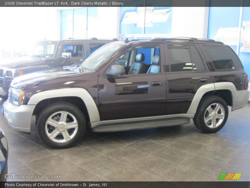 Dark Cherry Metallic / Ebony 2008 Chevrolet TrailBlazer LT 4x4