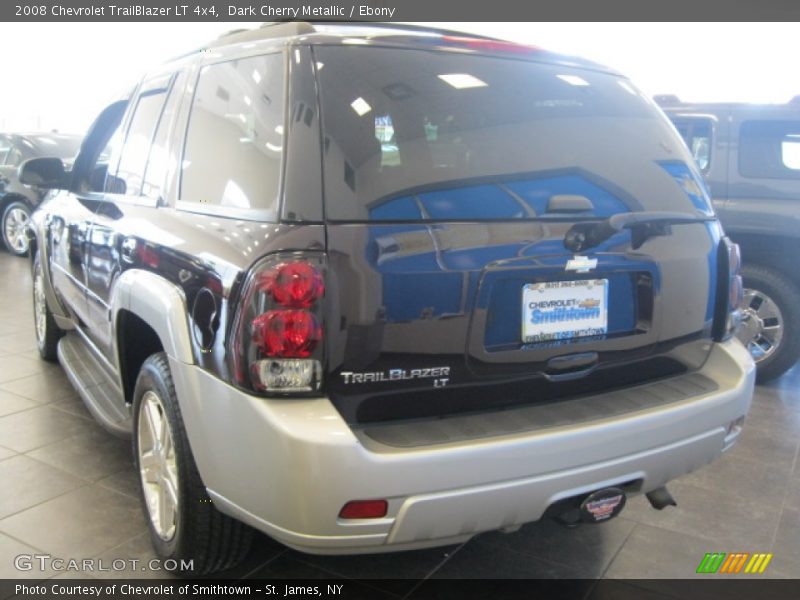 Dark Cherry Metallic / Ebony 2008 Chevrolet TrailBlazer LT 4x4