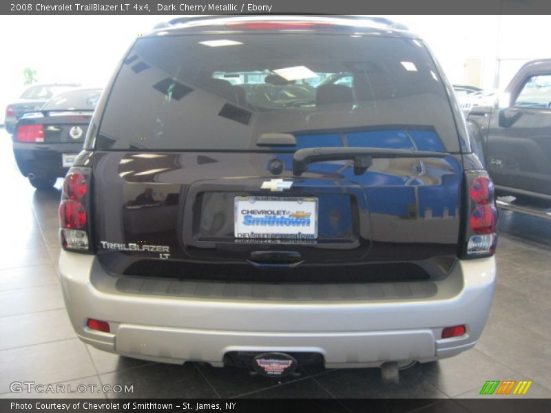 Dark Cherry Metallic / Ebony 2008 Chevrolet TrailBlazer LT 4x4