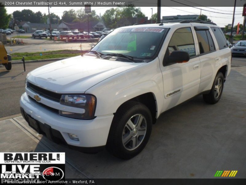Summit White / Medium Pewter 2004 Chevrolet TrailBlazer LS 4x4