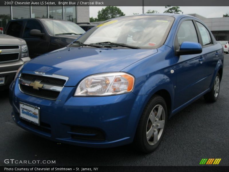 Bright Blue / Charcoal Black 2007 Chevrolet Aveo LS Sedan