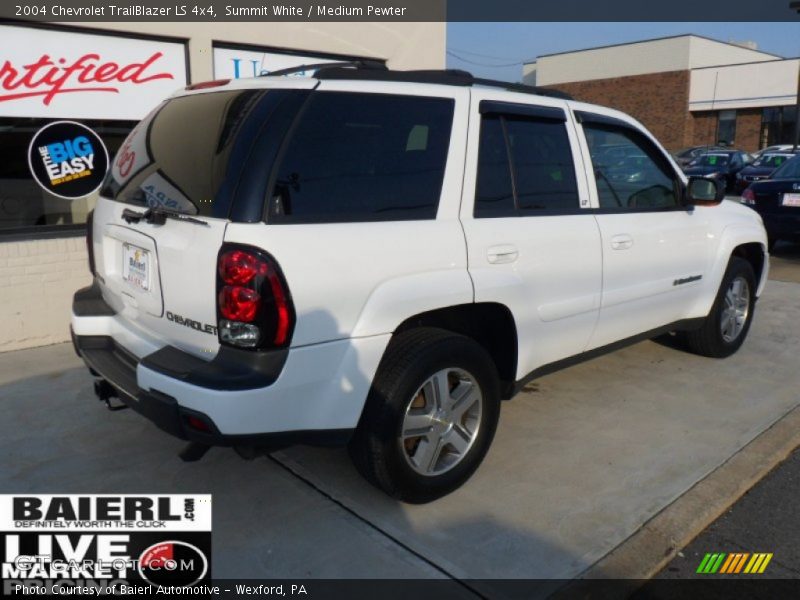 Summit White / Medium Pewter 2004 Chevrolet TrailBlazer LS 4x4