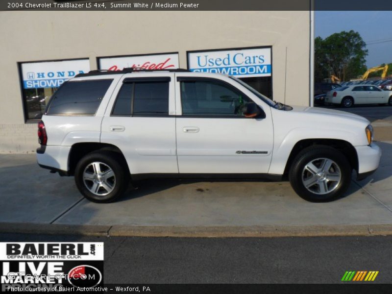 Summit White / Medium Pewter 2004 Chevrolet TrailBlazer LS 4x4