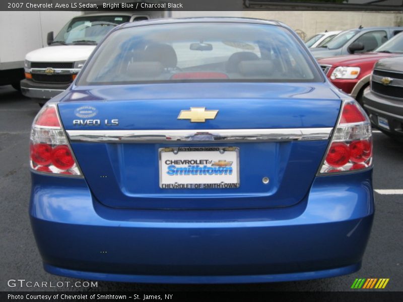 Bright Blue / Charcoal Black 2007 Chevrolet Aveo LS Sedan