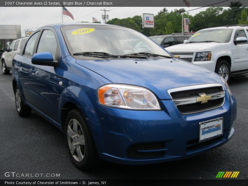 Bright Blue / Charcoal Black 2007 Chevrolet Aveo LS Sedan