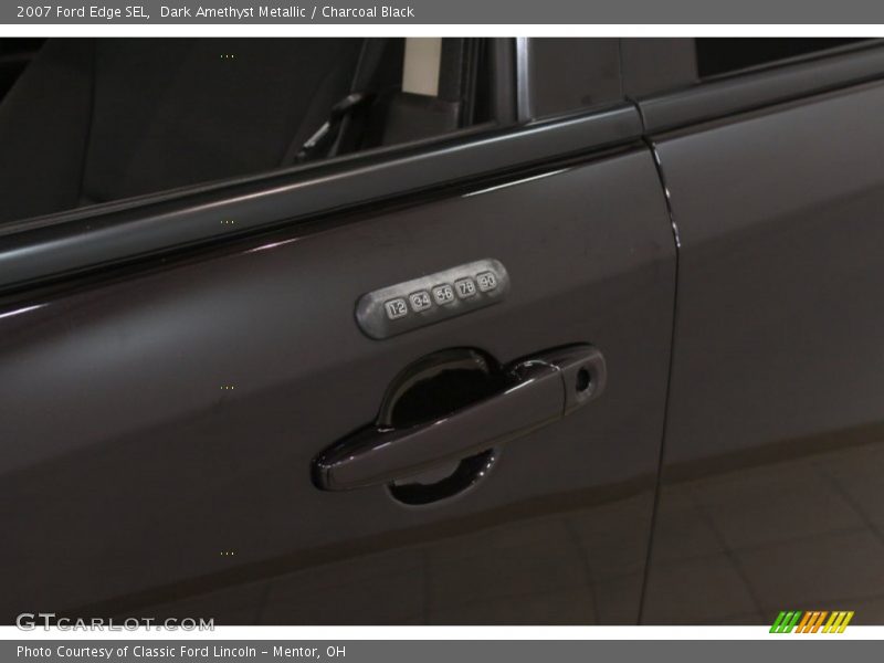 Dark Amethyst Metallic / Charcoal Black 2007 Ford Edge SEL