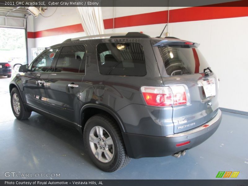 Cyber Gray Metallic / Ebony 2011 GMC Acadia SLE