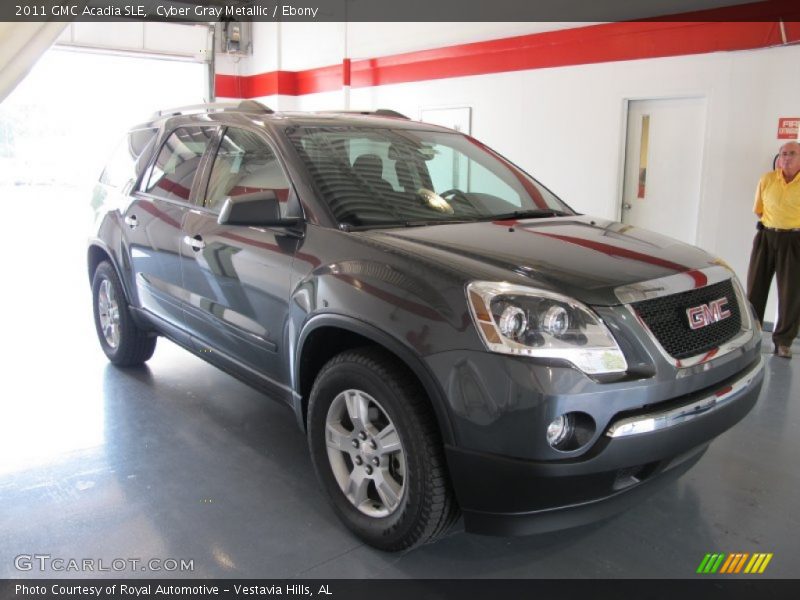 Cyber Gray Metallic / Ebony 2011 GMC Acadia SLE