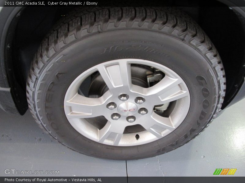 Cyber Gray Metallic / Ebony 2011 GMC Acadia SLE