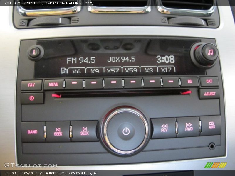 Cyber Gray Metallic / Ebony 2011 GMC Acadia SLE