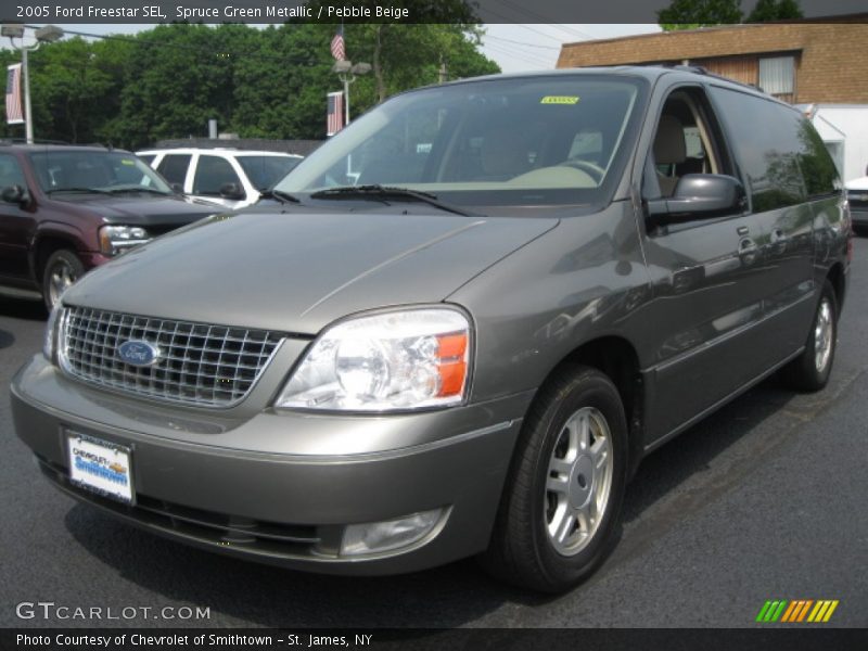 Spruce Green Metallic / Pebble Beige 2005 Ford Freestar SEL