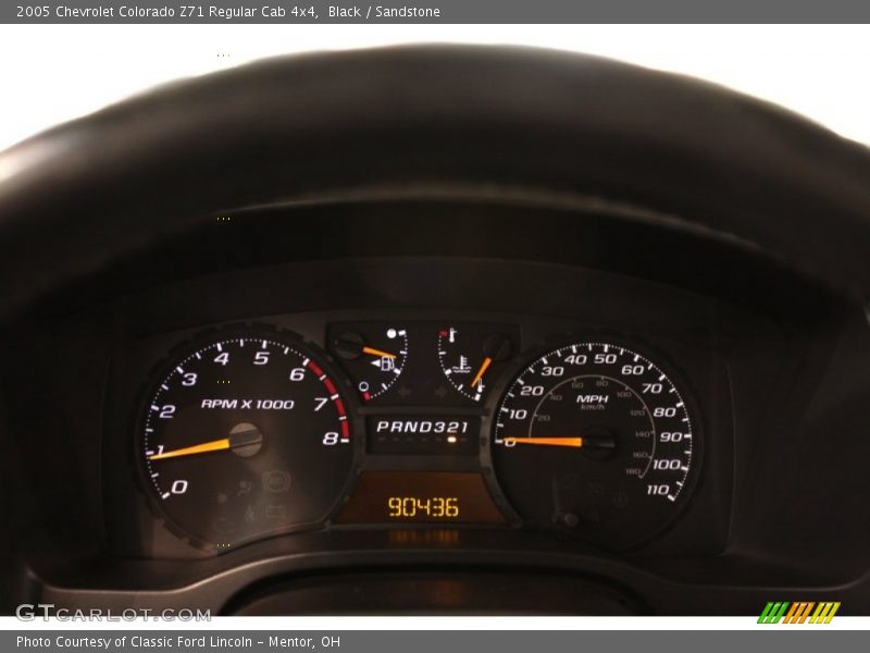 Black / Sandstone 2005 Chevrolet Colorado Z71 Regular Cab 4x4