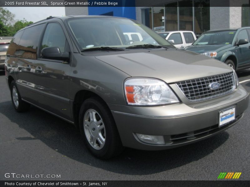 Spruce Green Metallic / Pebble Beige 2005 Ford Freestar SEL