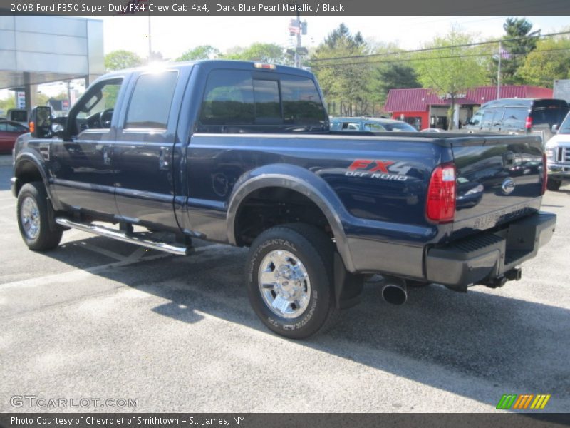 Dark Blue Pearl Metallic / Black 2008 Ford F350 Super Duty FX4 Crew Cab 4x4