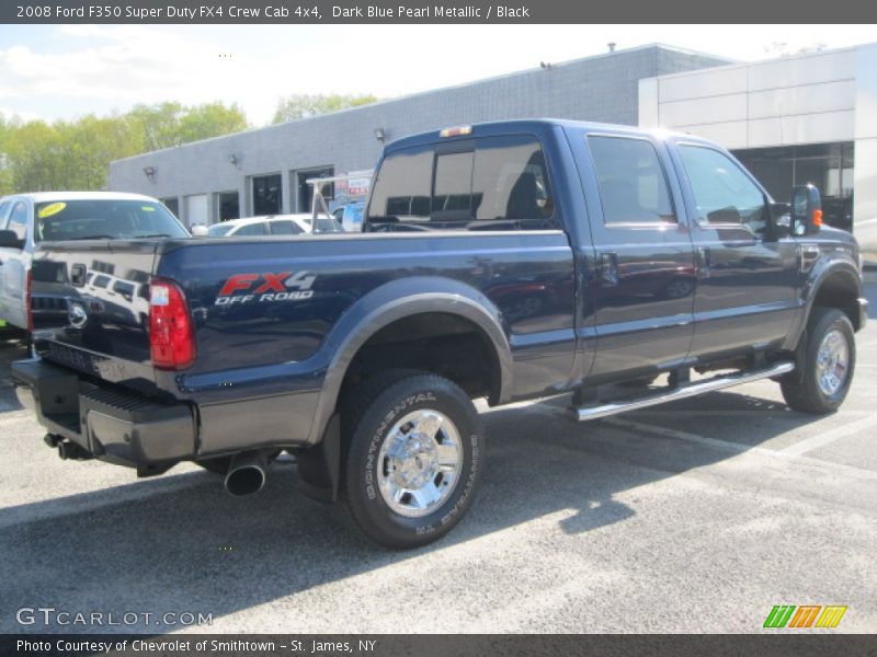 Dark Blue Pearl Metallic / Black 2008 Ford F350 Super Duty FX4 Crew Cab 4x4