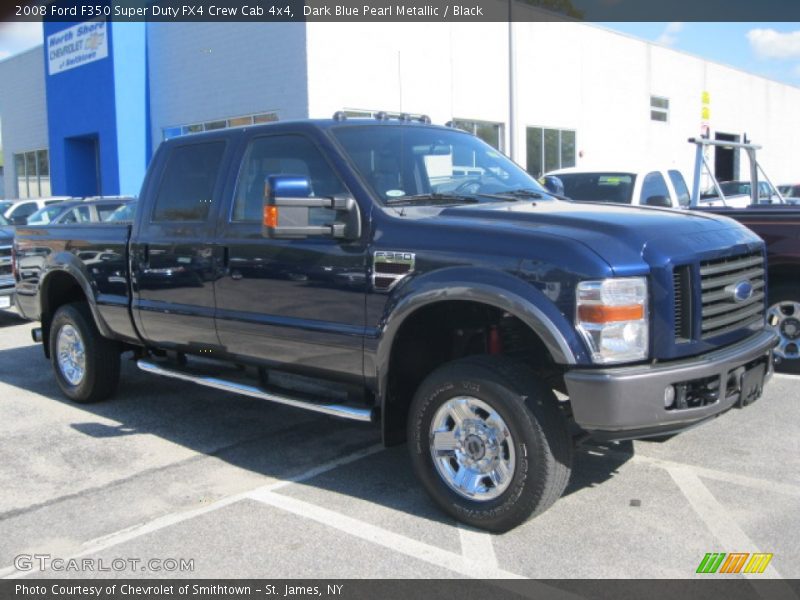 Dark Blue Pearl Metallic / Black 2008 Ford F350 Super Duty FX4 Crew Cab 4x4