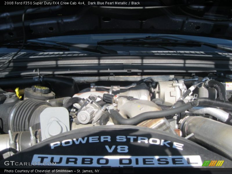 Dark Blue Pearl Metallic / Black 2008 Ford F350 Super Duty FX4 Crew Cab 4x4