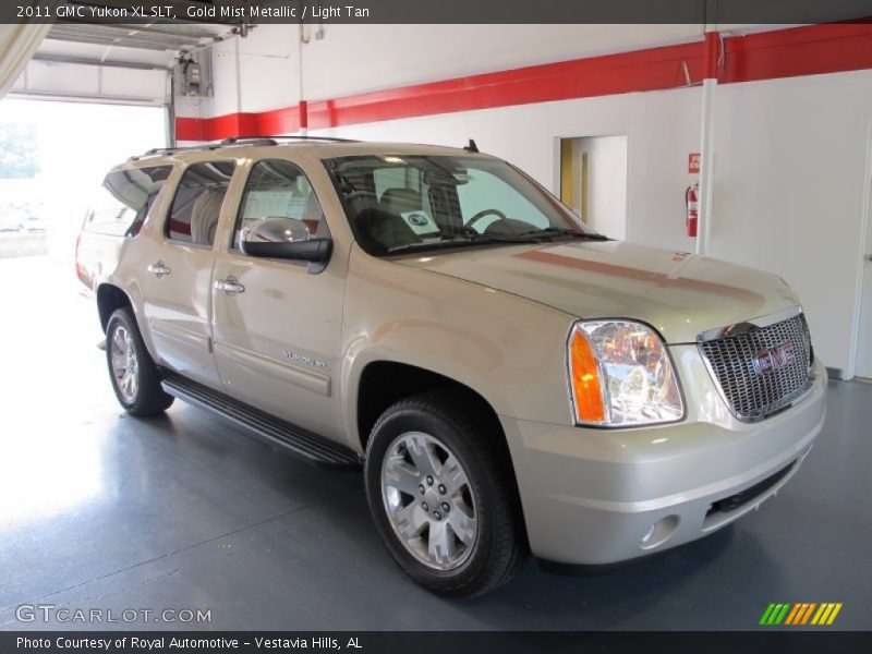 Gold Mist Metallic / Light Tan 2011 GMC Yukon XL SLT