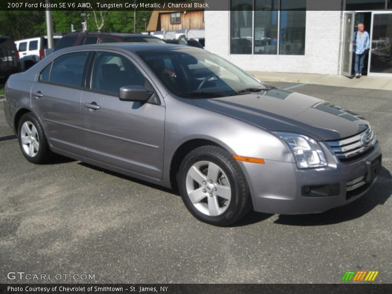 Tungsten Grey Metallic / Charcoal Black 2007 Ford Fusion SE V6 AWD